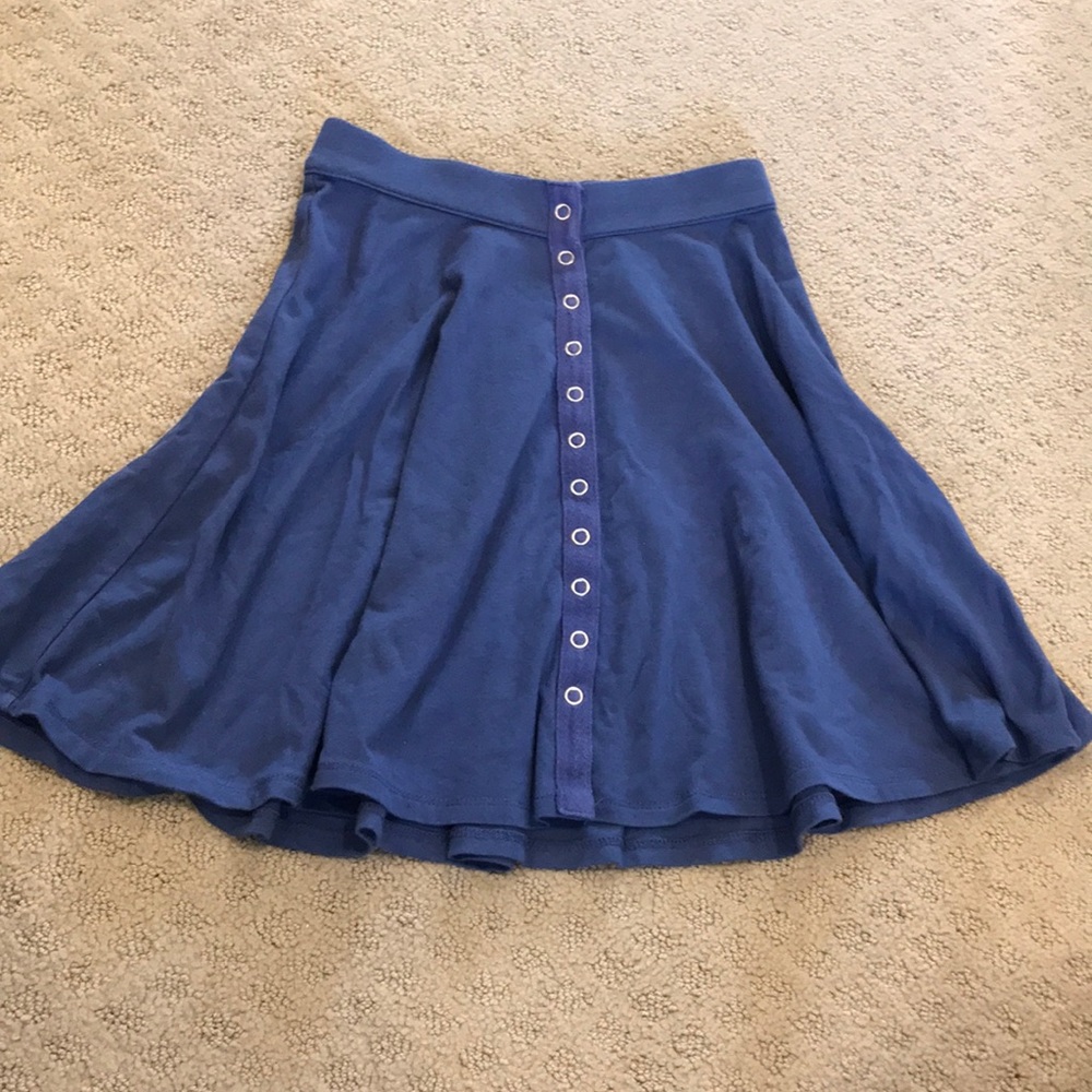 Urban Outfitters Blue Snap Skirt
